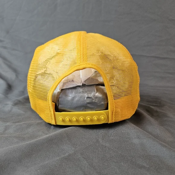 VINTAGE Mens CAT Caterpillar Snapback Trucker Hat Y2K Workwear 90s - Picture 4 of 9